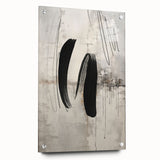 Abstract modern wall art collection featuring vibrant acrylic glass design, displayed in a side view with pins, perfect for contemporary home decor.