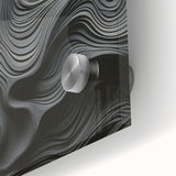 Close-up of an abstract modern wall art piece featuring vibrant colors and unique design elements, highlighting its glossy acrylic finish and intricate textures. This artwork adds a contemporary touch to any space, perfect for enhancing interior decor.