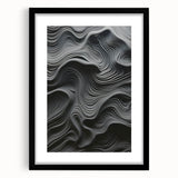 Abstract modern wall art design featuring a framed collection with a black mat, showcasing geometric patterns and vibrant colors, ideal for contemporary decor.