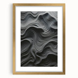 Abstract modern wall art design featuring a gold-framed piece with a mat, showcasing geometric shapes and vibrant colors, ideal for contemporary decor.