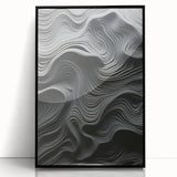 Framed abstract modern wall art featuring a vibrant, colorful design with geometric shapes and a sleek black frame, ideal for contemporary home decor.