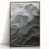 Framed modern abstract wall art featuring a gold acrylic design, showcasing vibrant colors and geometric shapes, perfect for contemporary home decor.