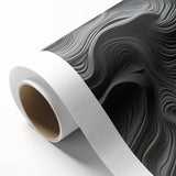 Abstract modern wall art design showcasing vibrant colors and geometric patterns on a rolled canvas. Ideal for contemporary home decor, enhancing any space's aesthetic.