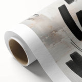 Abstract modern design wall art collection featuring vibrant colors and geometric patterns on rolled canvas, ideal for contemporary home decor, packaged securely in a cardboard tube.