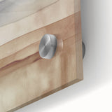 Close-up of an abstract modern wall art design collection featuring vibrant colors and geometric shapes, showcased in acrylic glass for a sleek look.