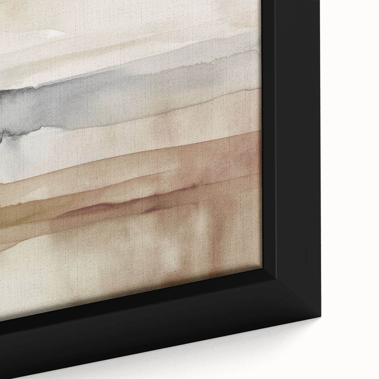 Close-up of a modern abstract wall art piece featuring vibrant colors and dynamic shapes, elegantly framed for contemporary decor.