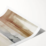 Abstract modern wall art design featuring vibrant colors and geometric shapes, rolled for easy shipping and framing options.