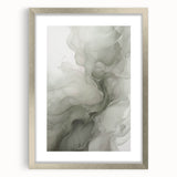 Abstract modern wall art collection featuring a silver-framed design with a mat, showcasing geometric shapes and vibrant colors, perfect for contemporary decor.