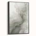 Framed canvas wall art showcasing an abstract modern design in black tones, viewed from the side, ideal for contemporary home decor. Perfect for enhancing living spaces with its sleek style and artistic flair.
