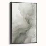 Framed canvas wall art showcasing an abstract modern design in black tones, viewed from the side, ideal for contemporary home decor. Perfect for enhancing living spaces with its sleek style and artistic flair.