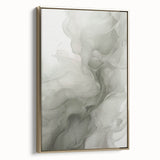 Framed abstract modern wall art collection featuring a gold accent, showcasing a contemporary design with elegant lines and textures, ideal for home decor.