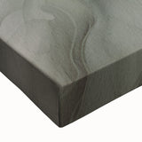 Close-up of an abstract modern design stretched canvas wall art featuring bold colors and geometric patterns, perfect for contemporary home decor.