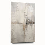 Acrylic glass wall art featuring an abstract modern design in vibrant colors, displayed from a side view, showcasing its sleek edges and stylish aesthetics.