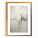 Abstract modern framed wall art featuring a gold mat and sleek design, ideal for contemporary decor. Showcases a unique blend of colors and patterns, enhancing any living space.