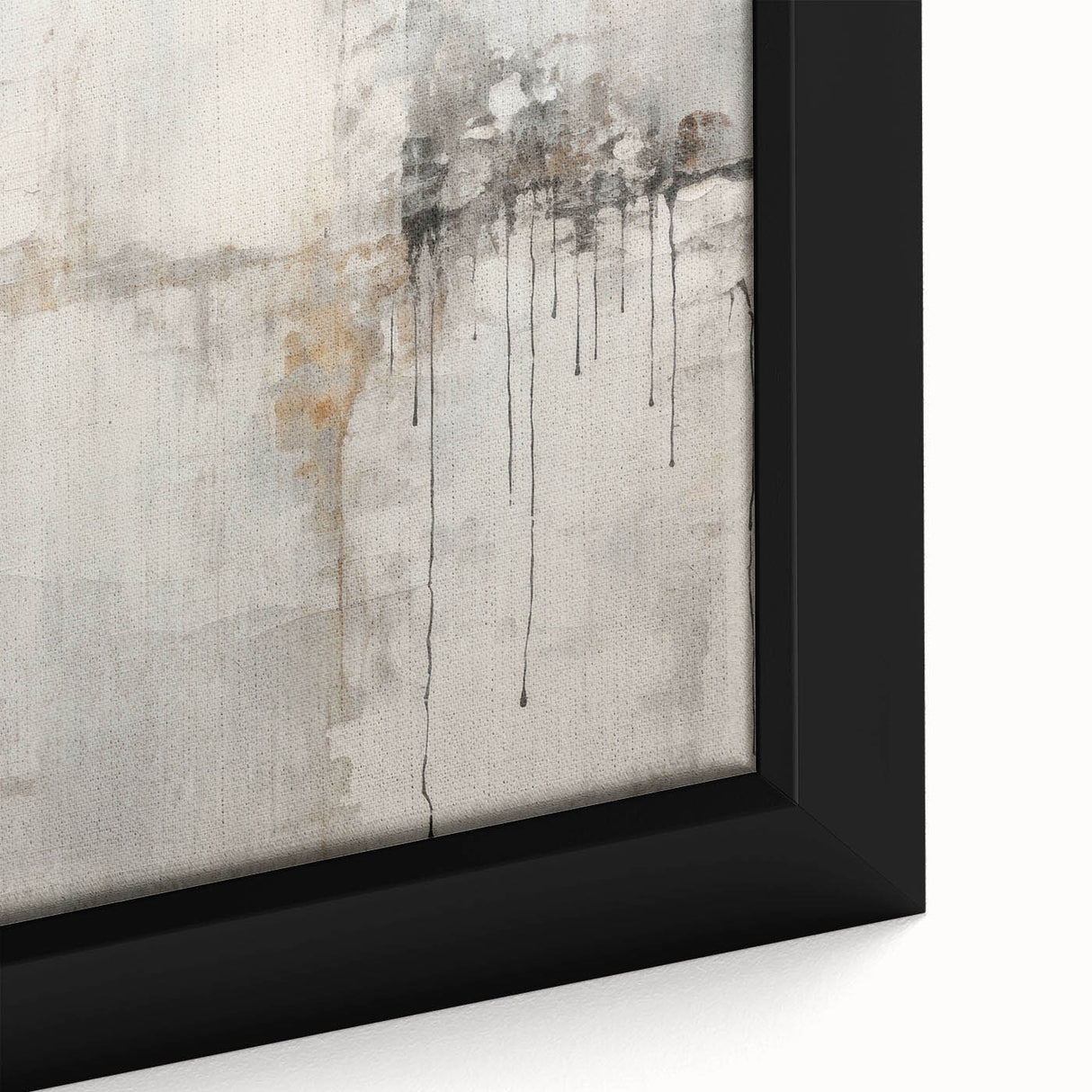 Close-up of a modern abstract wall art piece featuring vibrant colors and geometric patterns, expertly framed on canvas, perfect for contemporary home decor.
