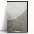 Framed abstract modern wall art featuring bold black and white geometric patterns, ideal for contemporary decor. Perfect for enhancing living spaces with a stylish touch.