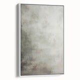 Framed canvas wall art showcasing an abstract modern design with vibrant colors and geometric patterns, displayed from a white side view, perfect for contemporary decor.