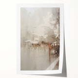 Abstract modern wall art print showcasing vibrant geometric shapes in blue, yellow, and red hues. Ideal for contemporary home decor, adds a pop of color and creativity.