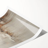 Abstract modern wall art print featuring vibrant colors and geometric shapes, rolled and packaged in a durable cardboard tube for easy display and protection. Perfect for contemporary home decor enthusiasts seeking unique artistic expressions.