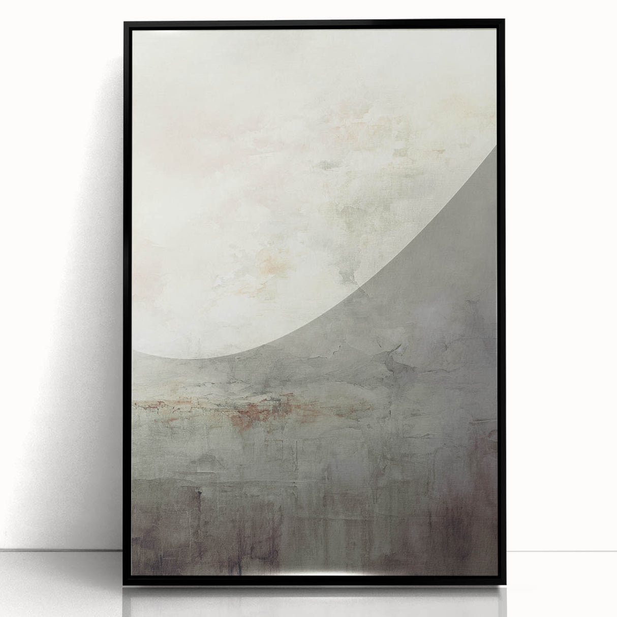 Framed acrylic wall art featuring an abstract modern design with bold black and vibrant colors, perfect for contemporary home decor. Ideal for adding a stylish touch to living spaces.