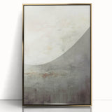 Framed abstract modern wall art design featuring gold accents on a sleek acrylic surface, showcasing a contemporary aesthetic perfect for home decor.