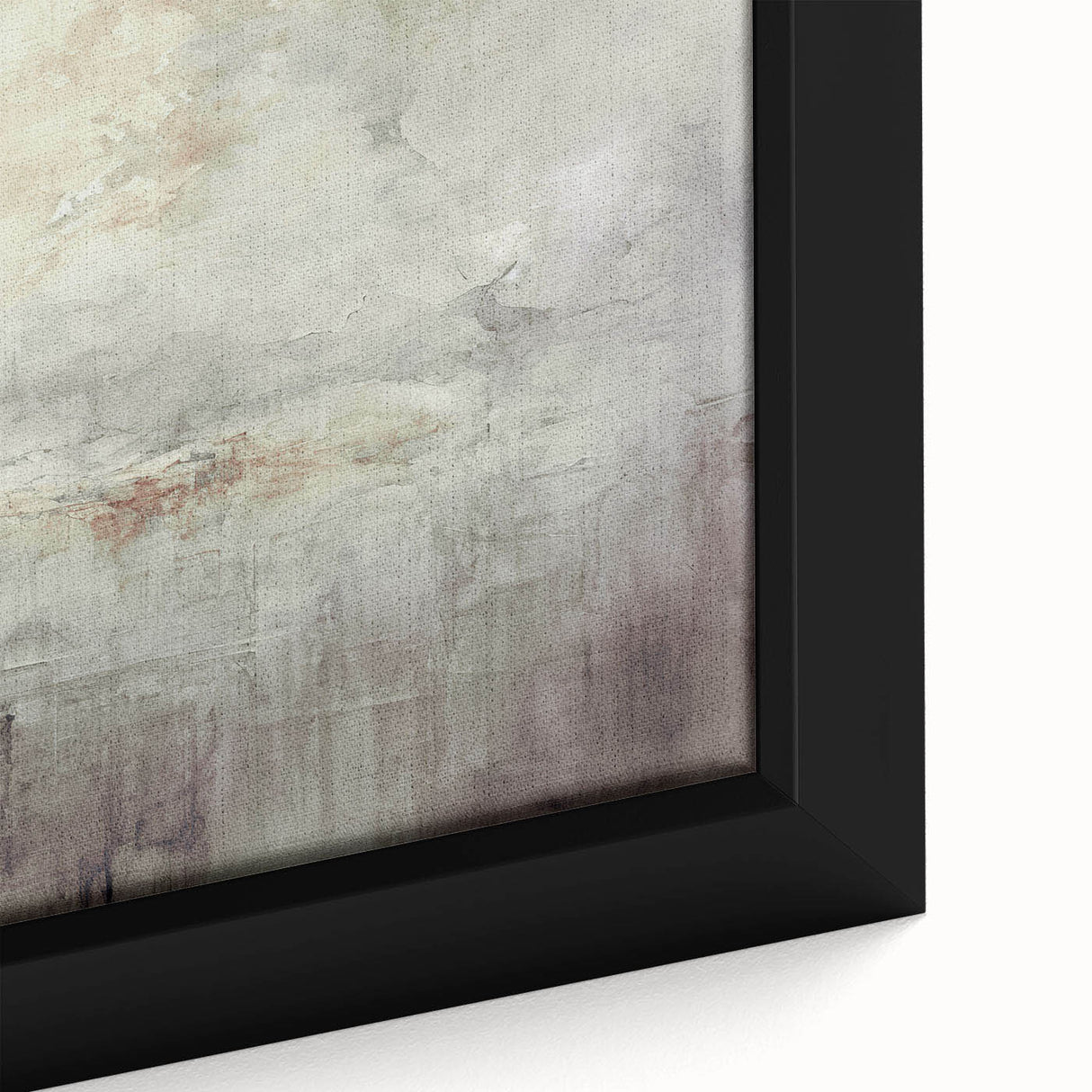 Close-up view of a framed abstract modern design wall art piece showcasing vibrant colors and geometric shapes, perfect for contemporary home decor.