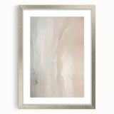 Abstract modern wall art collection framed in silver with a mat, showcasing geometric patterns and vibrant colors, ideal for contemporary home decor.