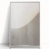 Framed acrylic wall art featuring a vibrant abstract modern design with bold colors and geometric shapes, set against a sleek white frame, ideal for contemporary decor.