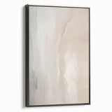 Framed abstract modern wall art design showcasing vibrant colors and geometric patterns, viewed from the side to highlight its sleek black frame and contemporary aesthetic.