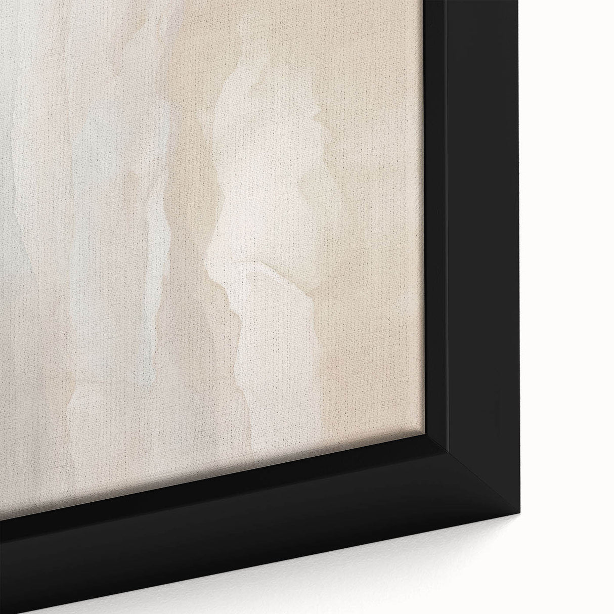 Close-up of a framed abstract modern wall art piece featuring vibrant colors and geometric patterns, ideal for contemporary home decor and artistic displays.