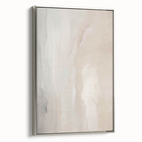 Framed canvas wall art showcasing an abstract modern design with silver accents, displayed in a stylish setting, perfect for contemporary home decor.