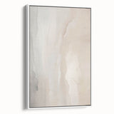 Framed canvas wall art featuring an abstract modern design with vibrant colors and geometric shapes, displayed from a side view against a neutral background. Ideal for contemporary home decor.