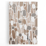 Abstract modern design wall art featuring vibrant colors and geometric shapes on stretched canvas, perfect for contemporary home decor and artistic expression.