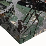 Colorful abstract splatter art canvas showcasing vibrant hues of blue, yellow, and red, perfect for modern home decor or office space enhancement.