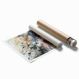 Abstract wall art print showcasing vibrant splatter designs in multiple colors, ideal for contemporary home decor and artistic spaces.