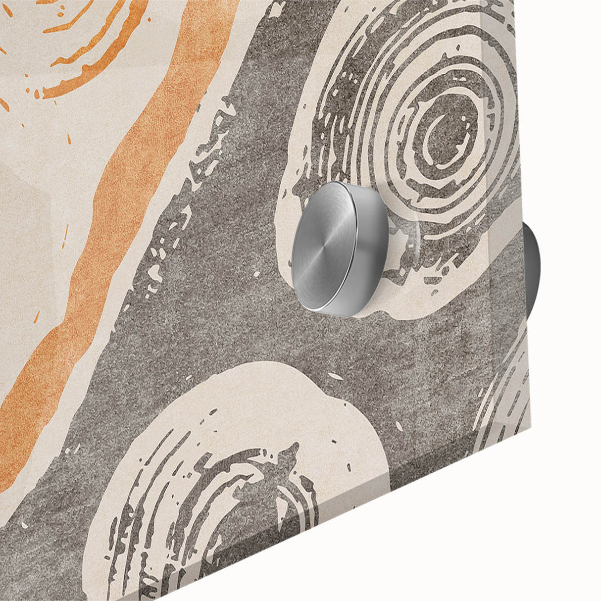 Close-up of an abstract wall art piece showcasing vibrant strokes and lines in various colors, perfect for modern home decor.