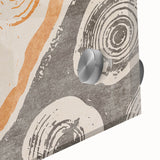 Close-up of an abstract wall art piece showcasing vibrant strokes and lines in various colors, perfect for modern home decor.