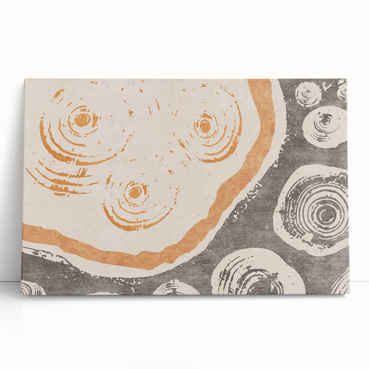 Abstract strokes and lines design on stretched canvas wall art, showcasing vibrant colors and modern artistic flair, perfect for contemporary decor.