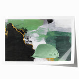 Abstract wall art print featuring dynamic strokes and lines in vibrant colors, rolled for easy shipping and display, perfect for modern home decor.