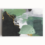 Abstract canvas wall art featuring colorful strokes and lines in a modern design, showcasing vibrant hues of blue, yellow, and pink, ideal for contemporary home decor.