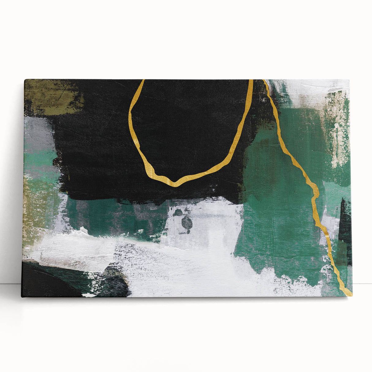 Abstract canvas wall art showcasing a vibrant collection of colorful strokes and lines, perfect for modern home decor and artistic expression.