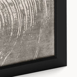 Close-up of a framed abstract wall art piece showcasing vibrant strokes and lines in bold colors, perfect for modern home decor.