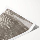 Abstract wall art print showcasing vibrant strokes and lines in shades of blue, orange, and yellow, ideal for modern decor or art collection.