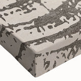 Close-up of a stretched canvas showcasing an abstract strokes and lines design in vibrant colors, perfect for modern home decor or art collection.