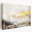Abstract wall art canvas showcasing vibrant strokes and lines in bold colors, ideal for modern decor and artistic home styling.