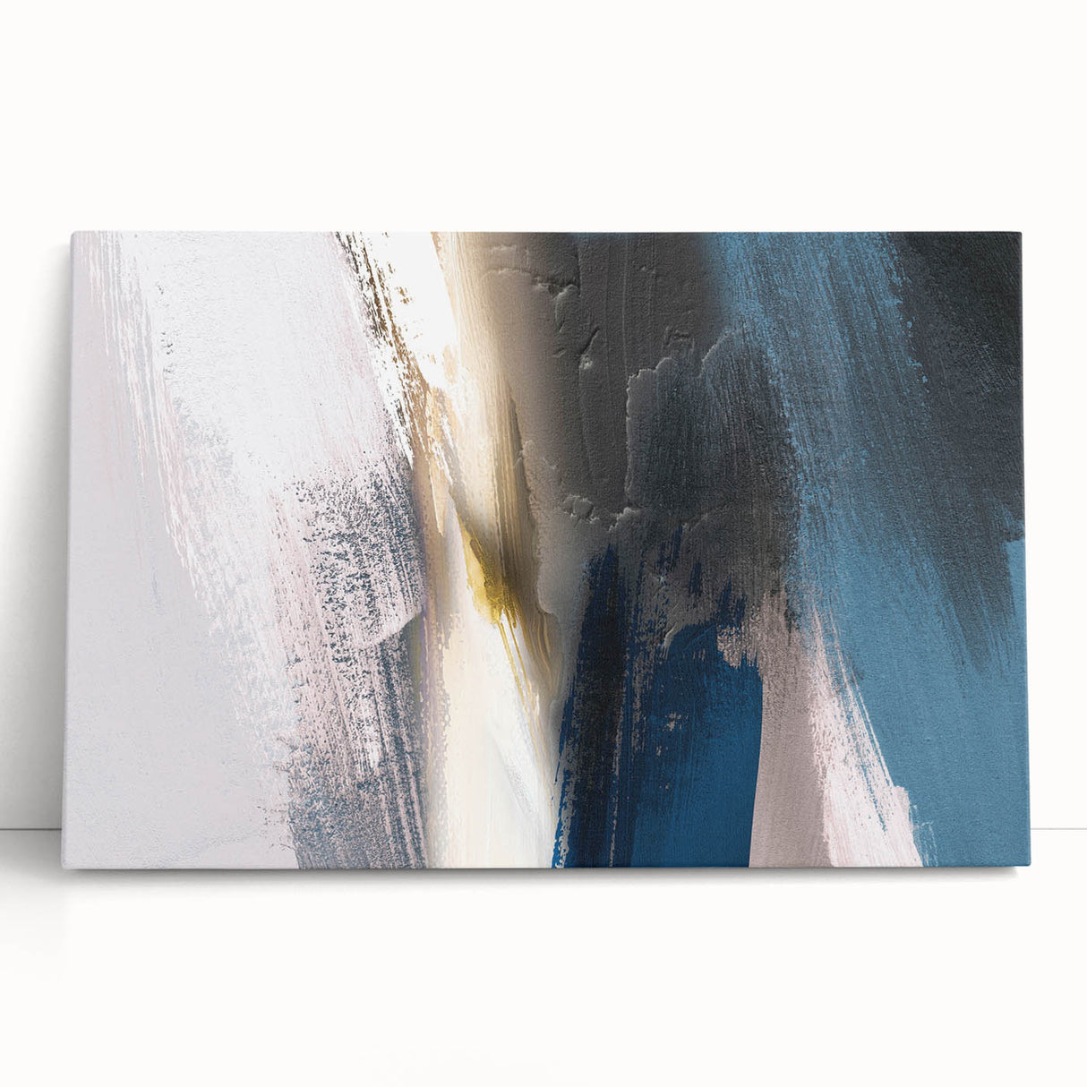 Abstract canvas wall art featuring colorful strokes and lines in vibrant hues, perfect for modern home decor. Ideal for enhancing interior spaces with artistic flair.
