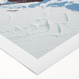 Abstract strokes and lines design on rolled canvas wall art, showcasing vibrant colors and dynamic patterns, ideal for modern decor.