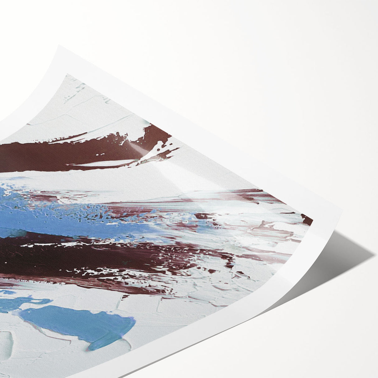 Abstract wall art print showcasing vibrant strokes and lines in a modern design, ideal for contemporary home decor and artistic expression.