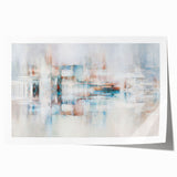 Abstract wall art print showcasing colorful strokes and lines in a modern design, perfect for adding a vibrant touch to any room decor.