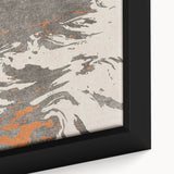Close-up of an abstract strokes and lines design framed canvas wall art, showcasing vibrant colors and dynamic patterns, perfect for modern decor.